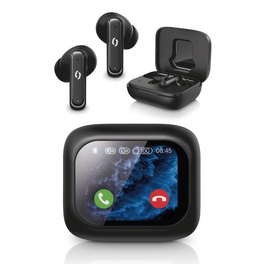 Aligator TWS07 - kabellose In-Ear-Pods mit LCD, ANC, 400 mAh Ladecase + 2×40 mAh Ohrhörer, IP30, schwarz
