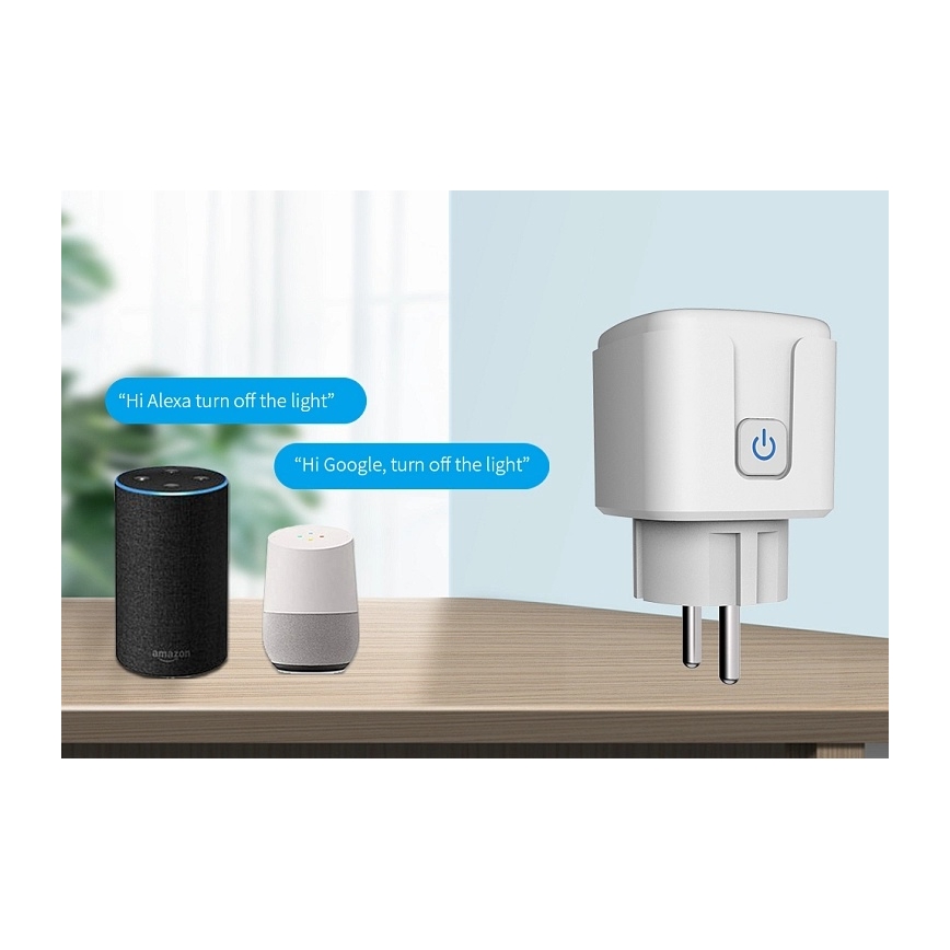 Aligator WAL001 - Smarte Steckdose 3680W/230V/Typ E/16A Wi-Fi Tuya