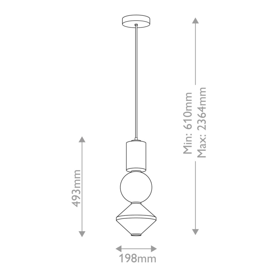 Alora Mood - LED-Pendelleuchte an Kabel BIJOU LED/20W/230V 3000K mattchrom