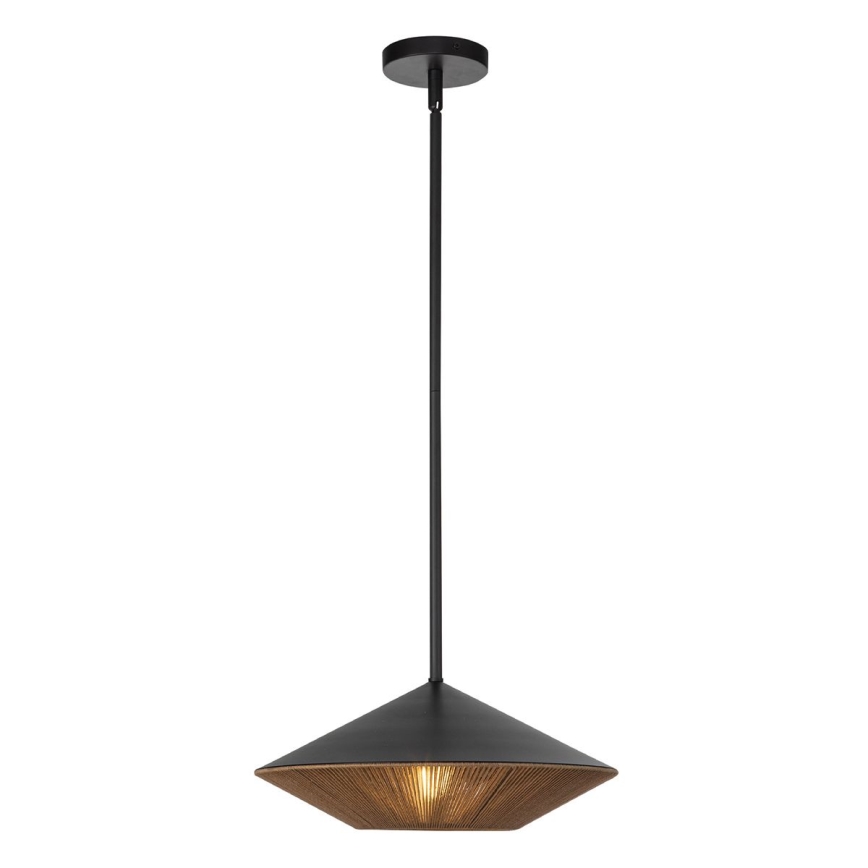 Alora Mood - Deckenleuchte an Stange DAPHNE 1xE27/60W/230V d 38,1 cm schwarz