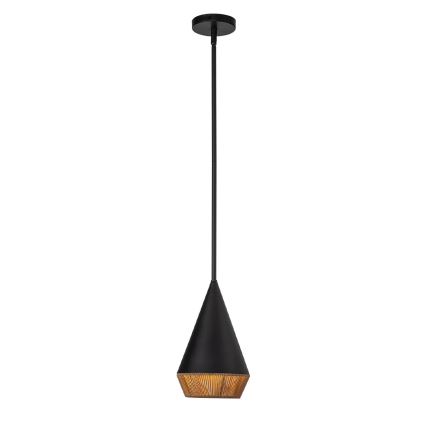 Alora Mood - Pendelleuchte an Stange DAPHNE 1xE27/60W/230V Ø 18,1 cm schwarz/braun