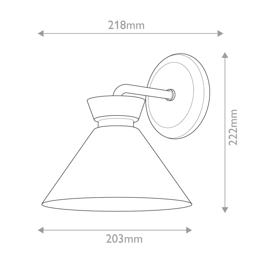 Alora Mood - Wandleuchte HALSTON 1xE14/40W/230V gold