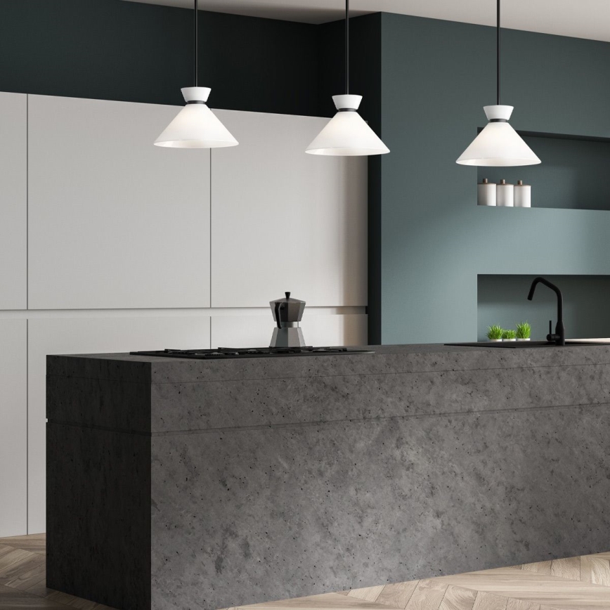 Alora Mood - Pendelleuchte an Stange HALSTON 1xE27/60W/230V schwarz