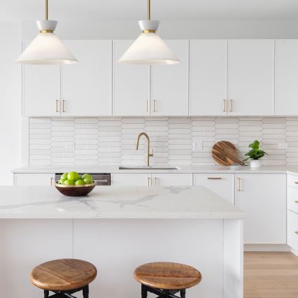 Alora Mood - Stab-Pendelleuchte HALSTON 1xE27/60W/230V, goldfarben