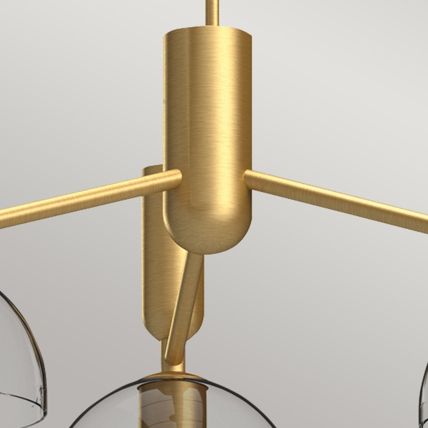 Alora Mood - Deckenleuchte an Stange JUDE 3xE27/60W/230V d 96,8 cm Messing