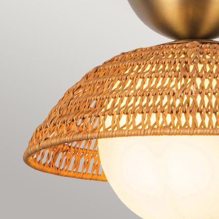 Alora Mood - Pendelleuchte mit Stange PERTH 1xE27/60W/230V Ø 37,5 cm goldfarben