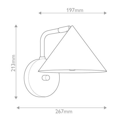 Alora Mood - Wandleuchte REMYCK 1xE27/60W/230V gold