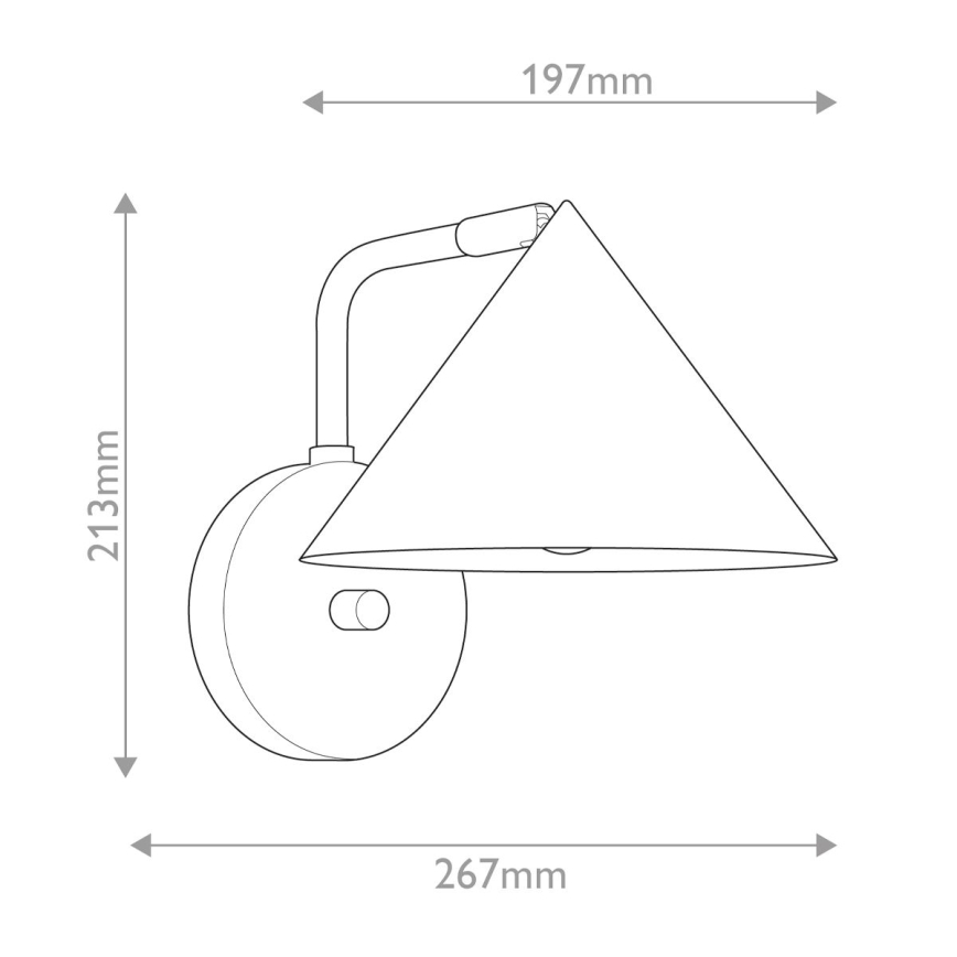 Alora Mood - Wandleuchte REMYCK 1xE27/60W/230V gold
