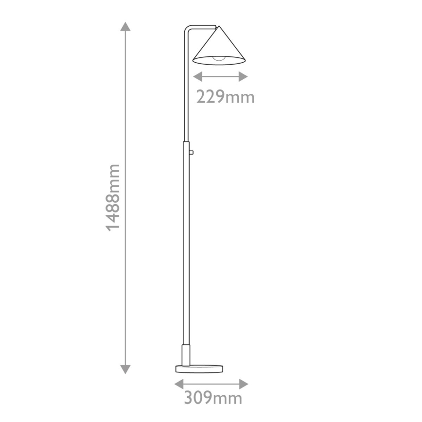 Alora Mood - Stehlampe REMYCK 1xE27/60W/230V schwarz