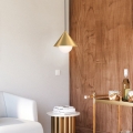Alora Mood - Pendelleuchte an Kabel REMYCK 1xE27/60W/230V Ø 34,3 cm goldfarben