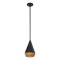 Alora Mood - Pendelleuchte an Stange DAPHNE 1xE27/60W/230V Ø 18,1 cm schwarz/braun