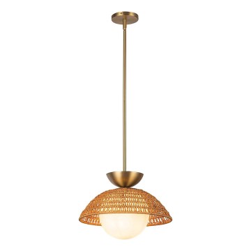 Alora Mood - Pendelleuchte mit Stange PERTH 1xE27/60W/230V Ø 37,5 cm goldfarben