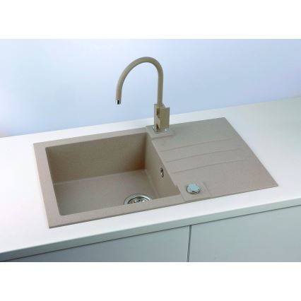 ALVEUS 1090946 - Spülbecken ROCK 78x48 cm Granit/beige