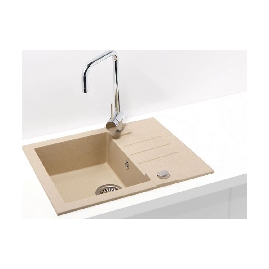 ALVEUS 1090950 - Spülbecken ROCK 59,5x47,5 cm Granit/beige