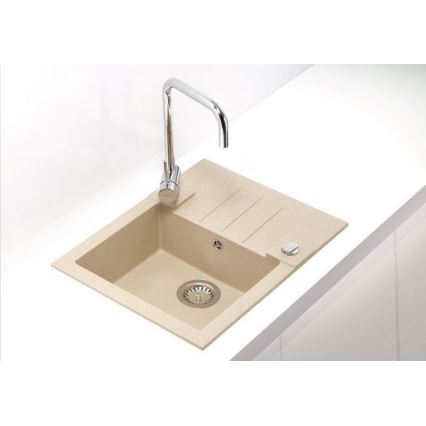 ALVEUS 1090950 - Spülbecken ROCK 59,5x47,5 cm Granit/beige