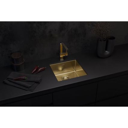 ALVEUS 1103319 - Spülbecken QUADRIX 45x45 cm monarch golden