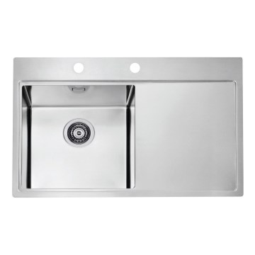 ALVEUS 1103610 - Spülbecken PURE 79x52,5 cm satin, links