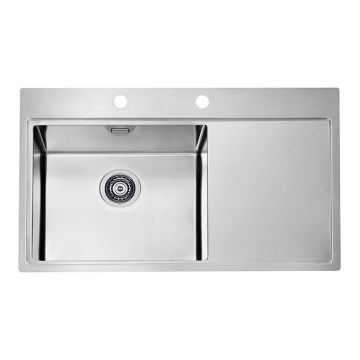 ALVEUS 1103652 - Spülbecken PURE 86x52,5 cm satin, links