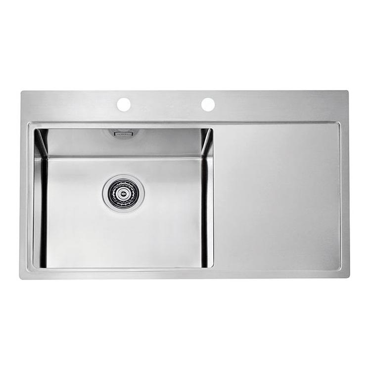 ALVEUS 1103652 - Spülbecken PURE 86x52,5 cm satin, links