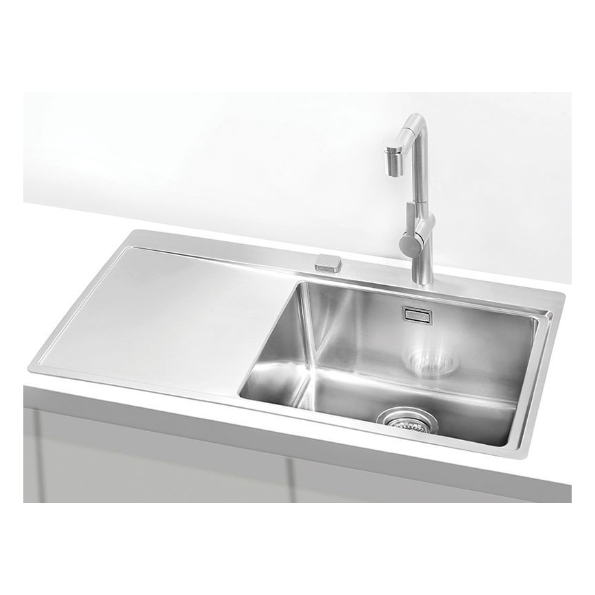 ALVEUS 1103653 - Spülbecken PURE 86x52,5 cm satin, rechts