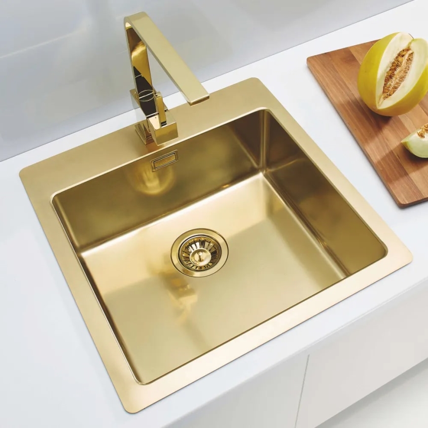 ALVEUS 1106867 - Spülbecken PURE 52,5x51,5 cm monarch golden