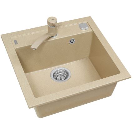 ALVEUS 1107889 - Spülbecken FORMIC 52x51 cm Granit/beige