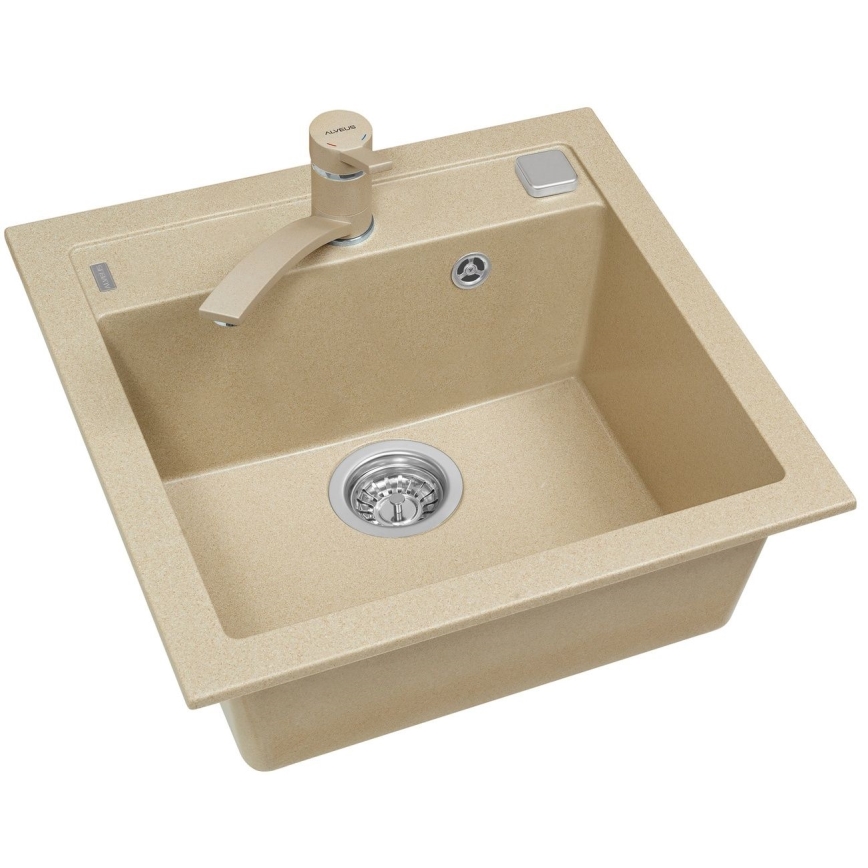 ALVEUS 1107889 - Spülbecken FORMIC 52x51 cm Granit/beige