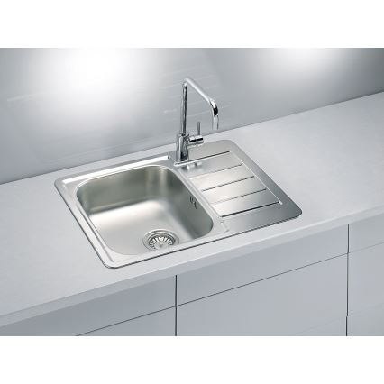 ALVEUS 1125356 - Spülbecken LINE 61,5x50 cm matt Stahl/Satin