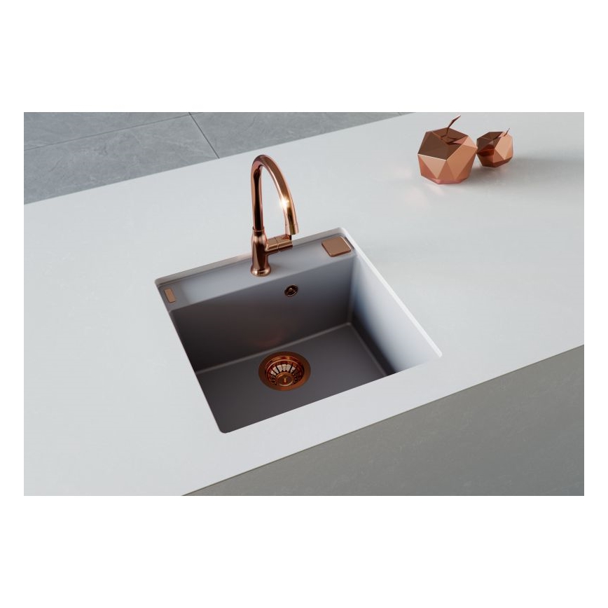 ALVEUS 1128395 - Spülbecken FORMIC 52x51 cm Granit/weiß