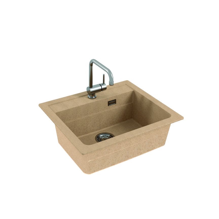 ALVEUS 1131994 - Spülbecken ATROX 59x50 cm Granit/beige