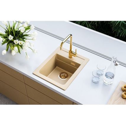 ALVEUS 1139769 - Spülbecken ATROX 50x40 cm Granit/beige