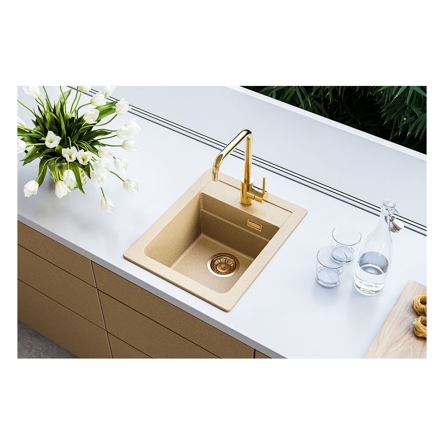 ALVEUS 1139769 - Spülbecken ATROX 50x40 cm Granit/beige