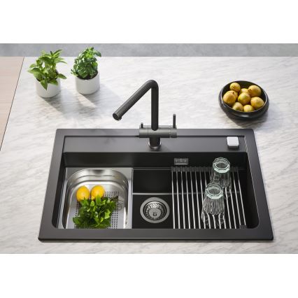 ALVEUS 1139808 - Wasserhahn/Armatur AGUILA 33,3 cm Granit/schwarz
