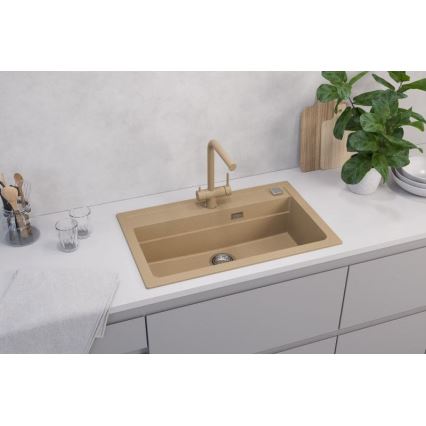 ALVEUS 1140445 - Spülbecken ATROX 79x50 cm Granit/beige