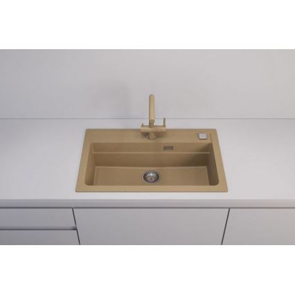 ALVEUS 1140445 - Spülbecken ATROX 79x50 cm Granit/beige