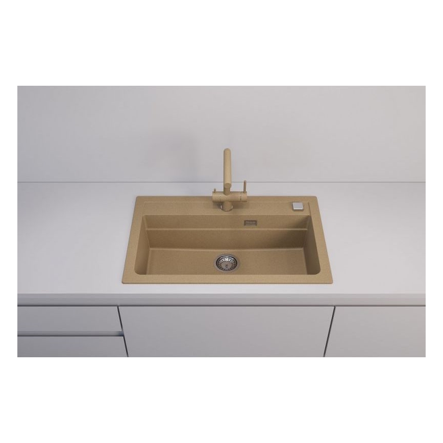 ALVEUS 1140445 - Spülbecken ATROX 79x50 cm Granit/beige