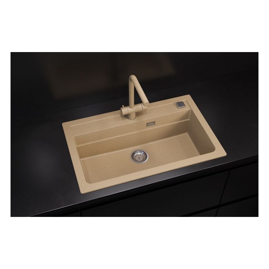 ALVEUS 1140445 - Spülbecken ATROX 79x50 cm Granit/beige