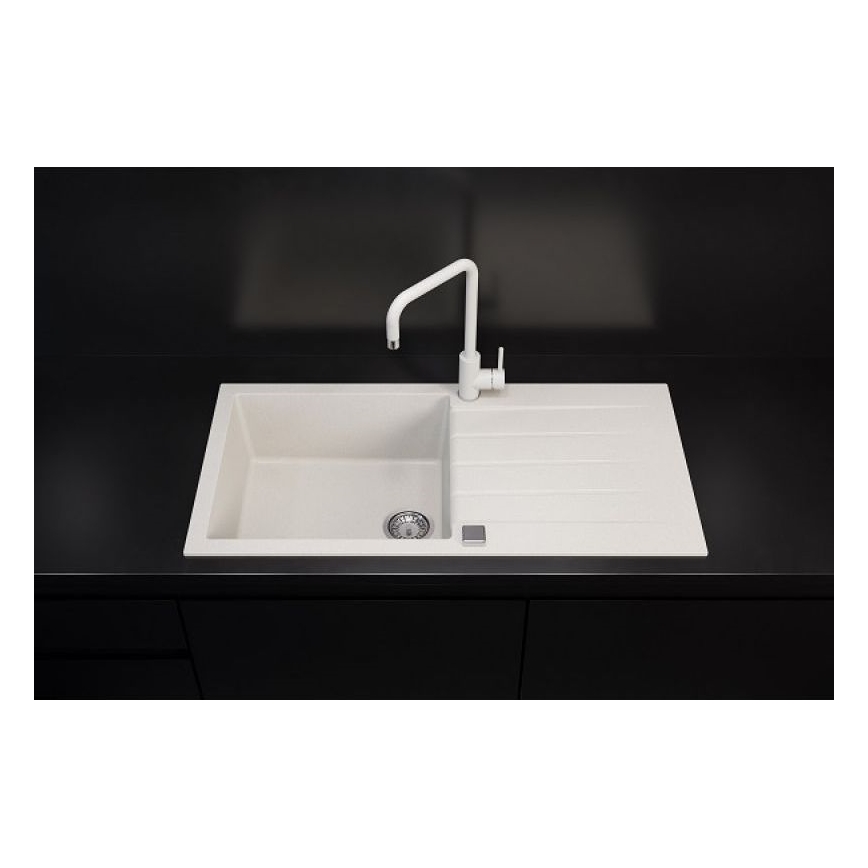 ALVEUS 1140594 - Spülbecken CADIT 100x50 cm Granit/weiß