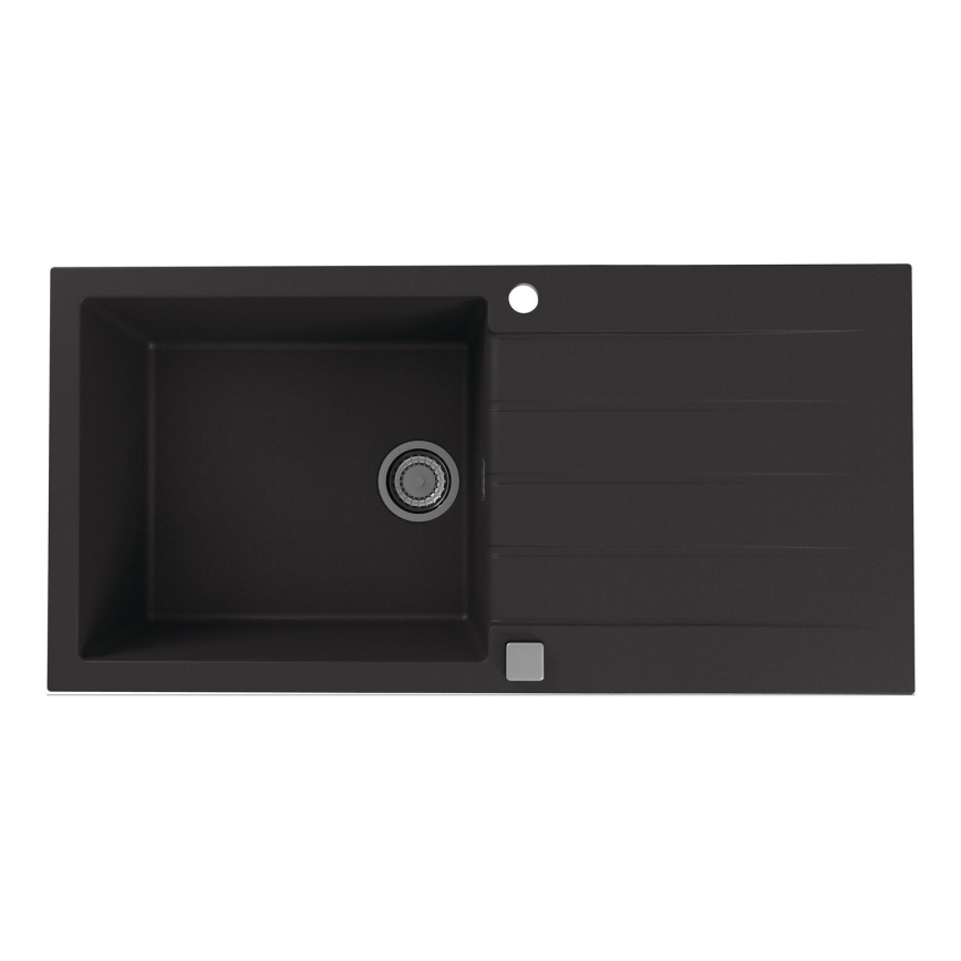 ALVEUS 1140598 - Spülbecken CADIT 100x50 cm Granit/schwarz