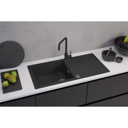 ALVEUS 1140598 - Spülbecken CADIT 100x50 cm Granit/schwarz