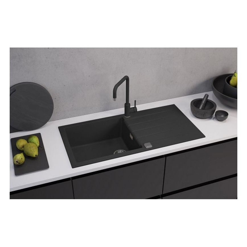 ALVEUS 1140598 - Spülbecken CADIT 100x50 cm Granit/schwarz