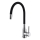 ALVEUS 1144427 - Wasserhahn/Armatur mit flexiblem Arm MINTAS 34 cm Messing/glänzendes Chrom/schwarz