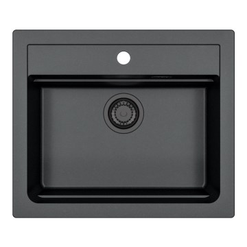 ALVEUS 1148162 - Spülbecken ATROX 59x50 cm Granit/schwarz