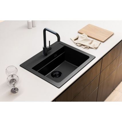 ALVEUS 1148162 - Spülbecken ATROX 59x50 cm Granit/schwarz