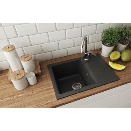 ALVEUS 1149116 - Spülbecken GEM 59x50 cm Granit/schwarz