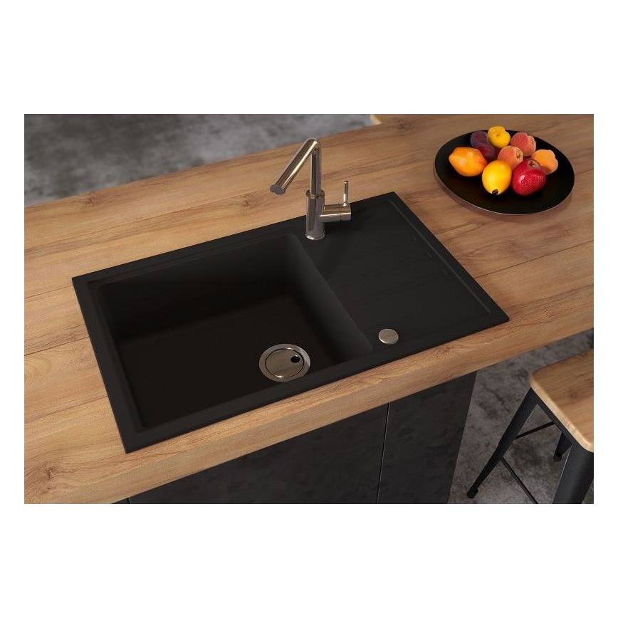 ALVEUS 1149117 - Spülbecken INTERMEZZO 78x48 cm Granit/schwarz