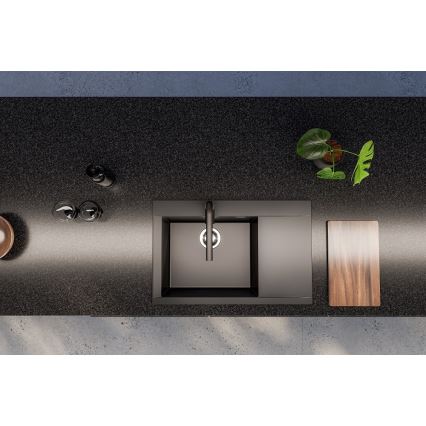 ALVEUS 1149304 - Küchenspüle PURE 79x51,5 cm Granit/Schwarz