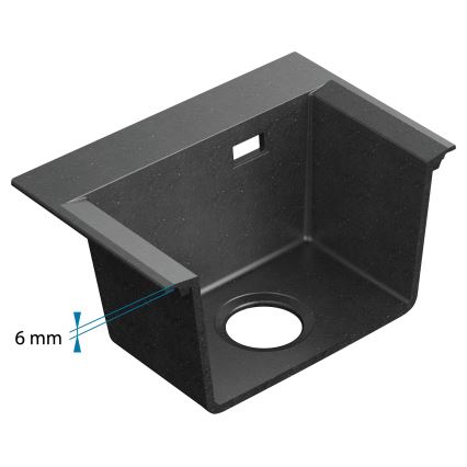 ALVEUS 1149304 - Küchenspüle PURE 79x51,5 cm Granit/Schwarz