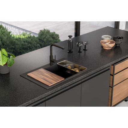 ALVEUS 1149503 - Küchenspüle PURE 79x51,5 cm Granit/schwarz