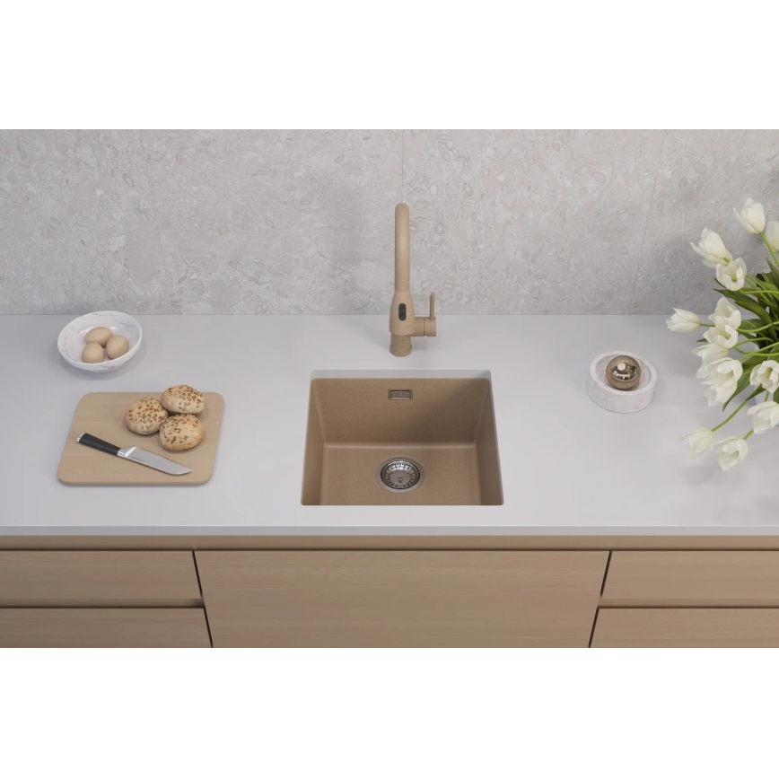 ALVEUS 1150047 - Spülbecken OMNI 45x45 cm Granit/beige